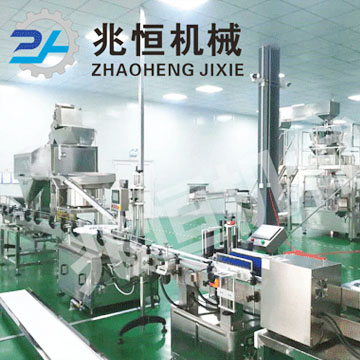 濟南劉總顆粒全自動瓶裝生產線調試現場